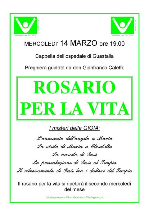 Rosario per la vita - 14 Marzo